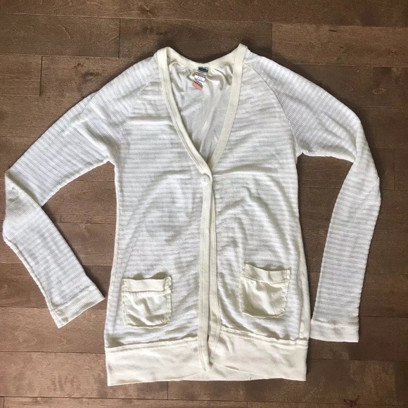 Free People Sweaters - Free People Lightweight Ribbed Striped Cardigan XS